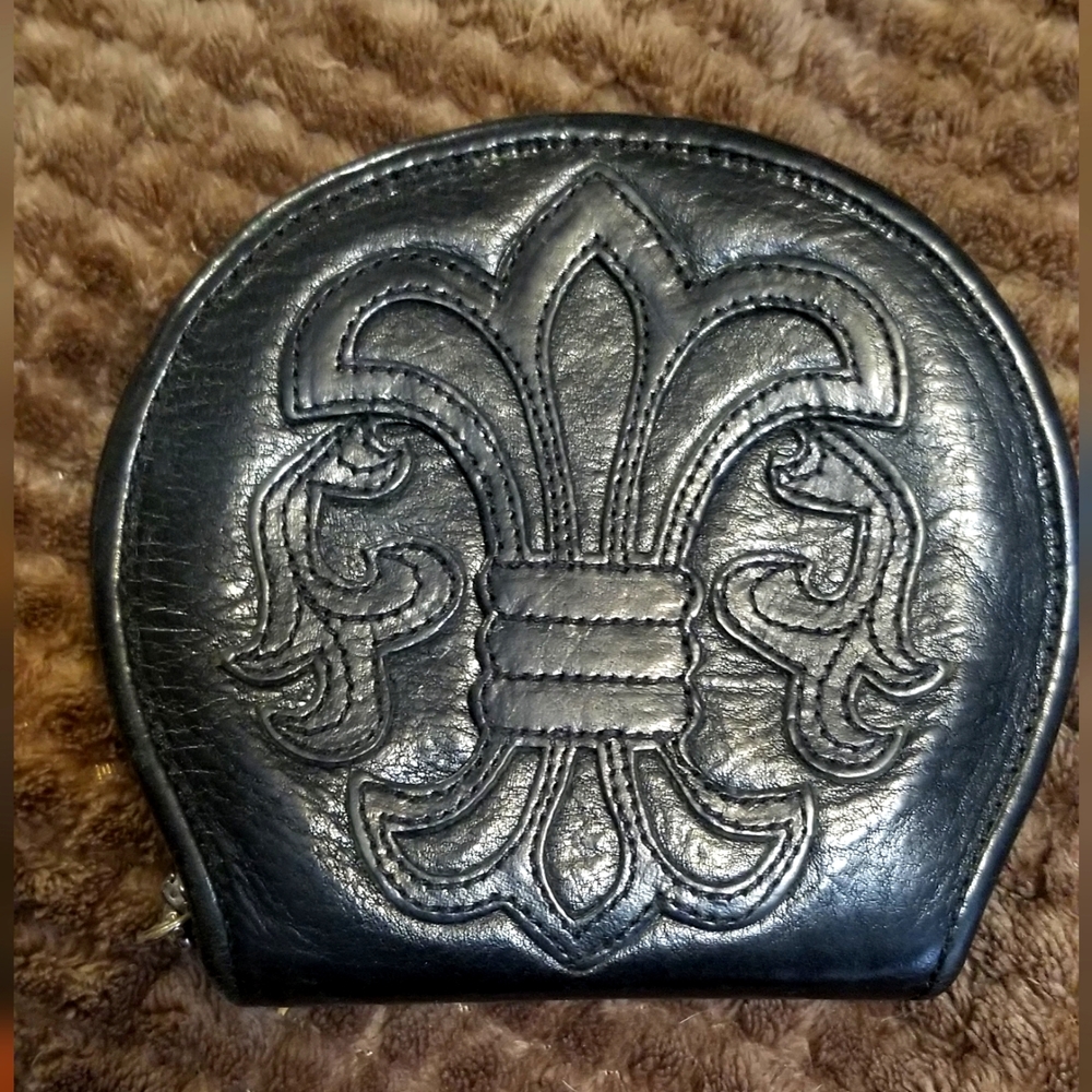 Vintage Chrome Hearts Leather Black wallet